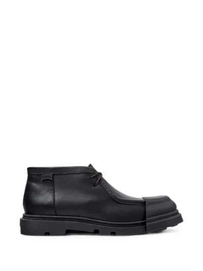 Camper Junction Leather Ankle Boots In Black