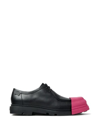 Camper Junction Leather Lace-up Shoes In Black