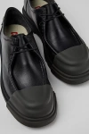 Camper Junction Leather Moc-toe Shoes In Dark Grey, Men's At Urban Outfitters