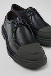 Camper Junction Leather Nubuck Moc-toe Boot In Black, Women's At Urban Outfitters