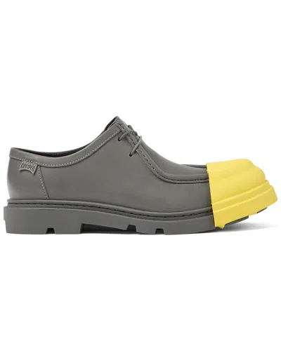 Camper Junction Leather Wallabee In Grey