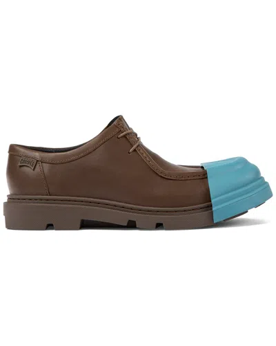 Camper Junction Leather Wallabee In Brown