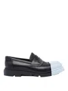 Camper Junction Removable-toecap Loafers In Black