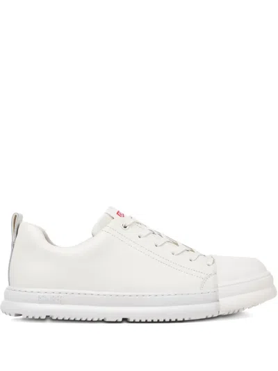 Camper Junction Runner Lace-up Leather Low-top Sneakers In White
