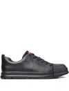 Camper Junction Runner Leather Lace-up Sneakers In Black