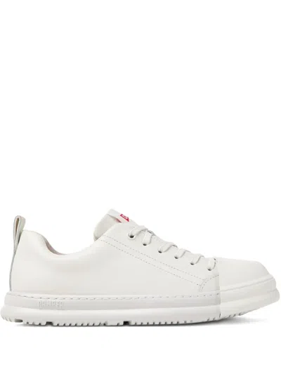 Camper Junction Runner Leather Lace-up Sneakers In White