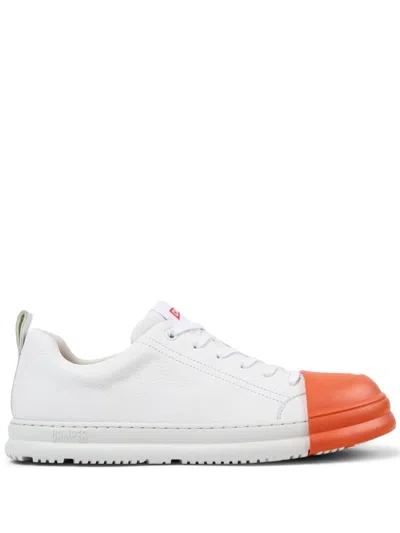 Camper Junction Runner Leather Sneakers In Weiss