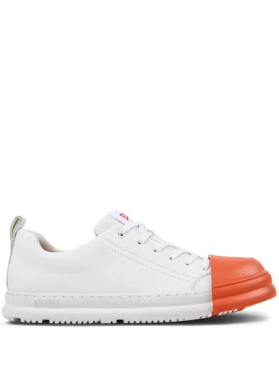 Camper Junction Runner Leather Sneakers In Weiss