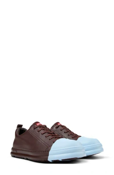 Camper Junction Runner Leather Sneakers In Burgunderrot
