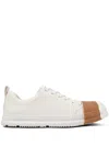 Camper Junction Runner Sneakers In White Natural/brown