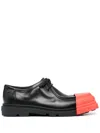 Camper Junction Two-tone Lace-up Loafers In Black