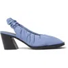 Camper 73mm Karole Slingback Gathered Pumps In Blue