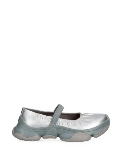 Camper Karst 2 Ballet Flats In Silver