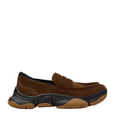 Camper Karst 2 Brown Suede Moccasins For Women