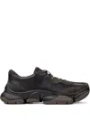 Camper Karst 2 Leather Suede Sneakers In Black