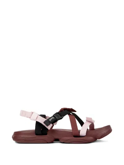 Camper Karst Buckle Strap Sandals In Black