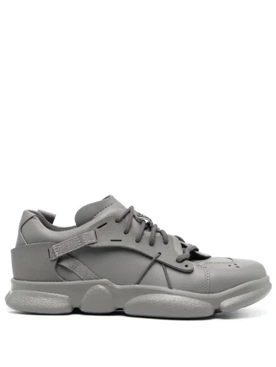 Camper Karst Lace-up Leather Trainers In Grey