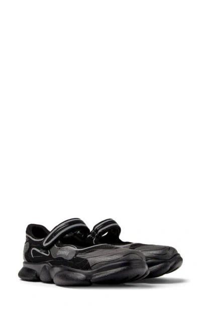 Camper Karst Mary Jane Sneaker In Black,grey