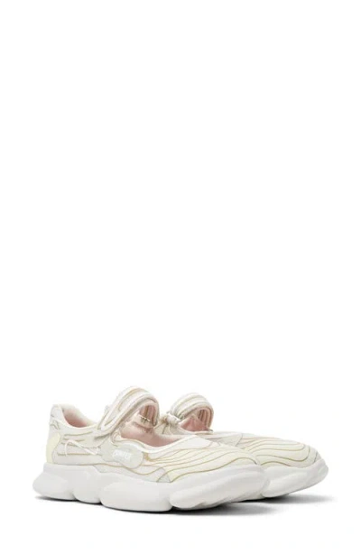 Camper Karst Mary Jane Sneaker In Cream