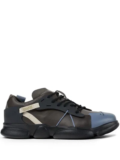 Camper Karst Panelled Lace-up Sneakers In Black