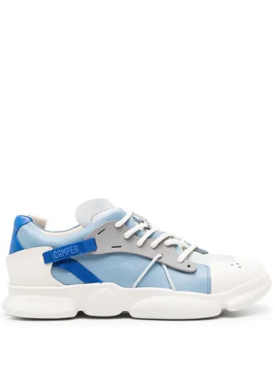 Camper Karst Panelled Leather Sneakers In White