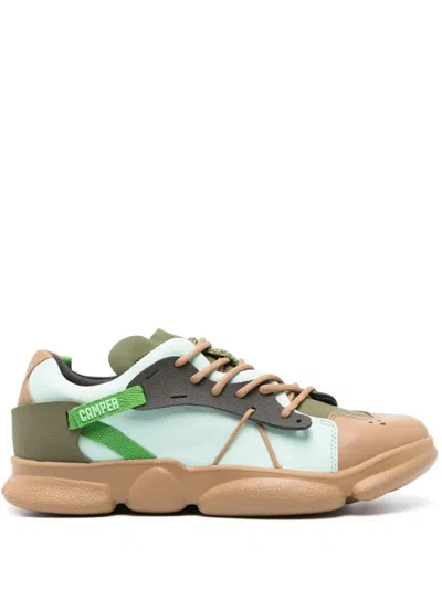 Camper Karst Panelled Sneakers In Brown