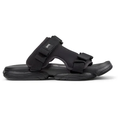 Camper Karst Recycled Fabric Sandal In Black