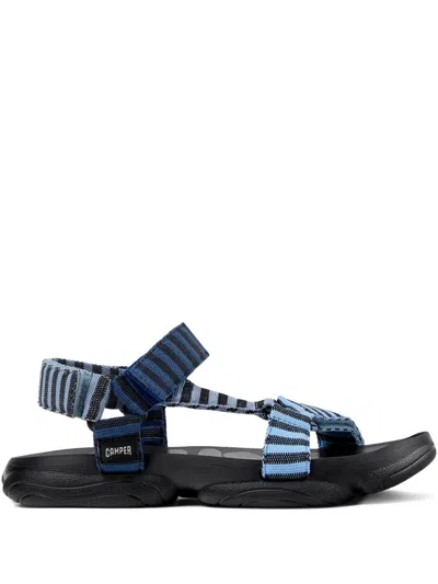 Camper Karst Striped Sandals In Blue