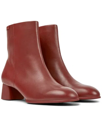 Camper Katie Leather Bootie In Red