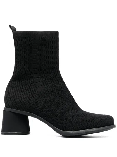 Camper Kiara Ankle Boots In Black