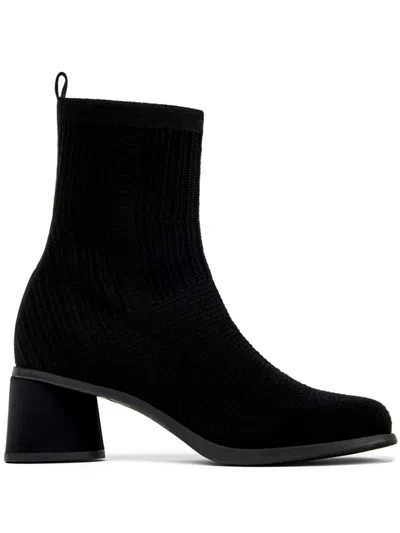 Camper Stiefeletten Mit Eckiger Kappe 65mm In Black