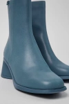 Camper Kiara Leather Ankle Boots In Blue, Women's At Urban Outfitters