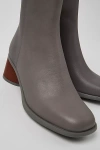 Camper Kiara Leather Ankle Boots In Grey, Women's At Urban Outfitters