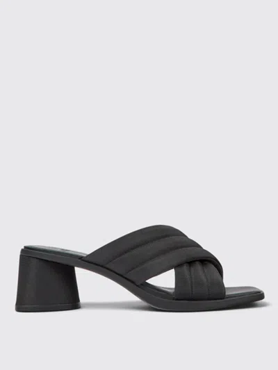Camper Flat Sandals  Woman Color Black