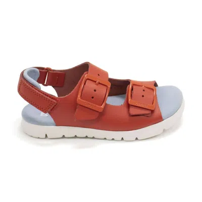 Camper Kid's Oruga Sandal In Red In Orange