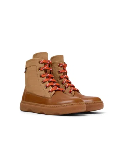 Camper Kiddo Ankle Boots In Brown