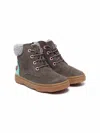 Camper Kido Shearling-lined Ankle Boots In Green