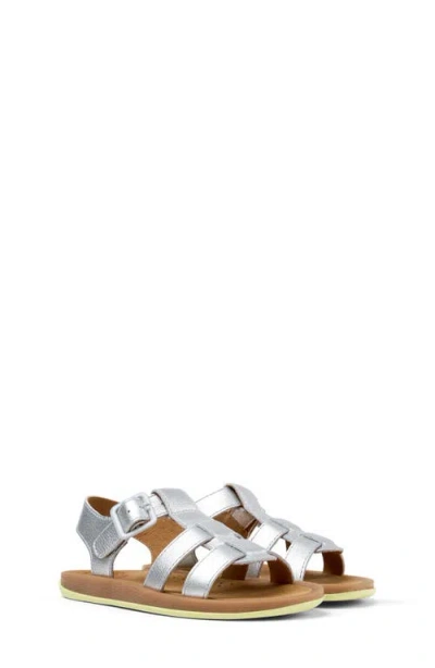 Camper Kids' Bicho Sandal In Silver
