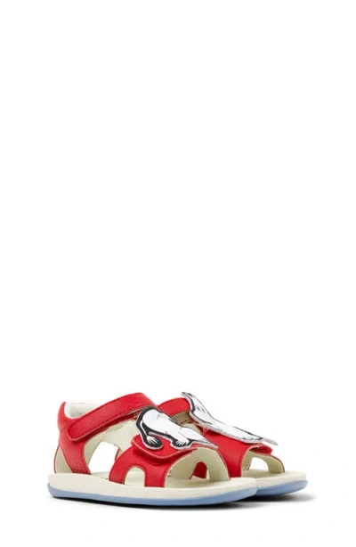 Camper Kids' Bicho Twins Mismatch Sandal In Red