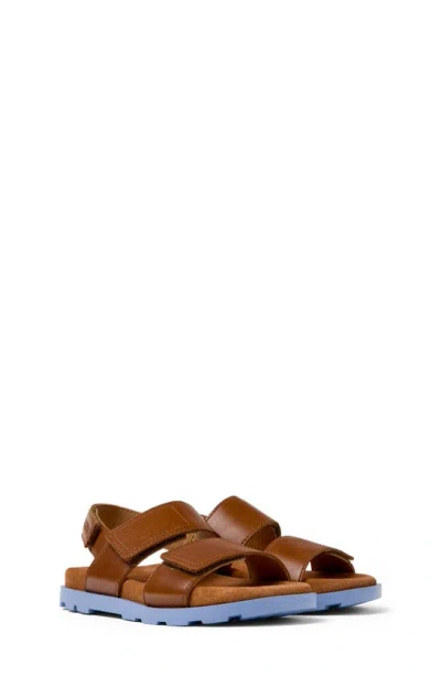 Camper Kids' Brutus Slide Sandal In Medium Brown