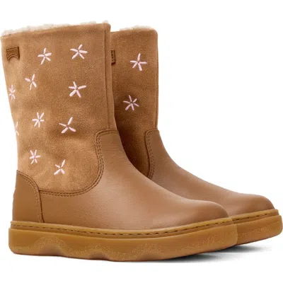Camper Kids' Kiddo Leather Boot In Brown