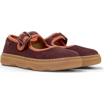 Camper Kids' Kiddo Mary Jane Sneaker In Burgundy