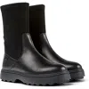 Camper Norte Round-toe Leather Boots In Black