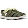 Camper Kids' Oruga Fisherman Sandal In Medium Green