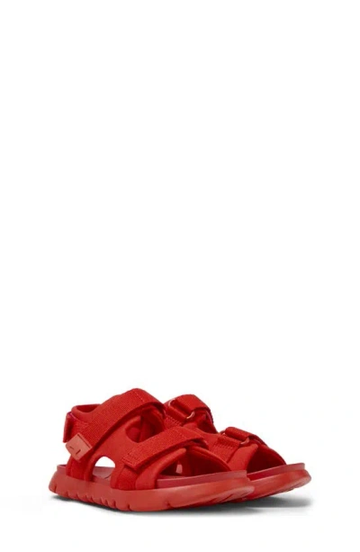 Camper Kids' Oruga Sandal In Bright Red