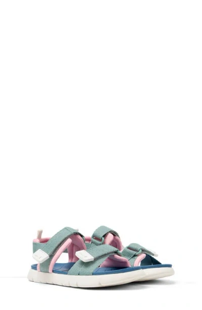 Camper Kids' Oruga Sandal In Medium Green