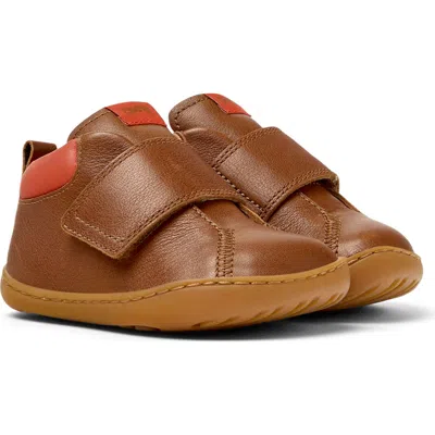 Camper Kids' Peu Cami First Sneaker In Brown