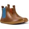 Camper Kids' Peu Cami Twins Chelsea Boot In Brown