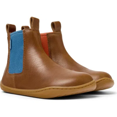 Camper Kids' Peu Cami Twins Chelsea Boot In Brown