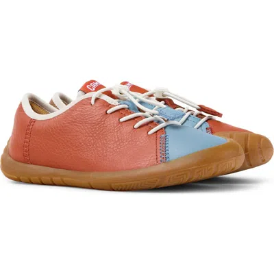 Camper Kids' Peu Path Twins Leather Sneaker In Brown